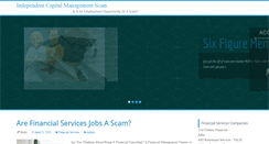Desktop Screenshot of independentcapitalmanagementscam.com